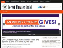 Tablet Screenshot of foresttheaterguild.org